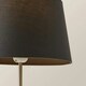 image 4 of ValueLights Modern Satin Silver Table Lamp With Grey Shade | Grey