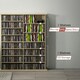 image 8 of HOMCOM CD Storage Unit DVD Tower Blu-ray Storage Shelf for Office, Natural | Brown | 106.5W x 24D x 126.3H cm