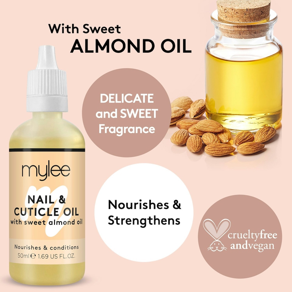 image 1 of Mylee Nail & Cuticle Oil with Sweet Almond Oil