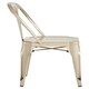 image 4 of Interiors By Premier Modern Champagne Finish Metal Chair, Industrial Design Comfortable Chair, Accent Chair For Livingroom Gold