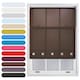 image 1 of FURNISHED Roller Blinds Daylight Square Eyelet Light Filtering Easy Fit Trimmable Window Shade | Brown | Mocha