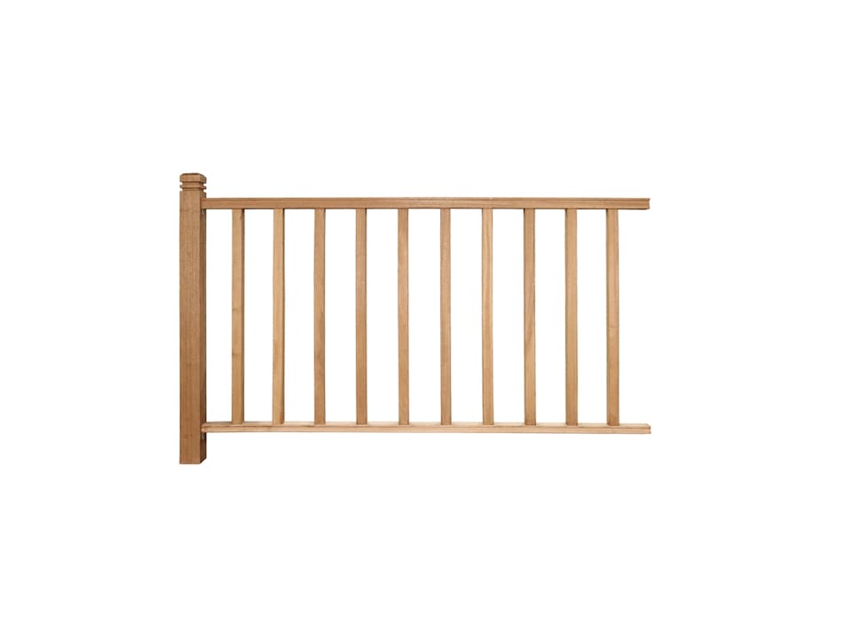 image 1 of eDecks Hardwood Timber Decking Handrail System Extension Kit - 1885mm