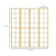 image 7 of HOMCOM Indoor Room Partition, 4 Panel Folding Room Divider, 160 x 170cm Brown | White | 160W x 170H x 1.7Dcm