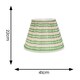 image 3 of ValueLights Riza Tapered Pink Aztec Fabric Pleated Easy Fit Large Lamp Shade Pink