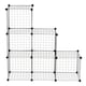 image 6 of HOMCOM DIY 6 Cube Metal Wire Rack Interlocking Storage Cabinet Organiser Display