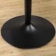image 7 of HOMCOM Round Dining Table, Modern Kitchen Table with Steel Base, Non-slip Foot Pad for Living Room, Dining Room, Black
