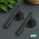 image 7 of AFIT Black Door Handles Round Rose T-Bar 1 Pair Olvera Range