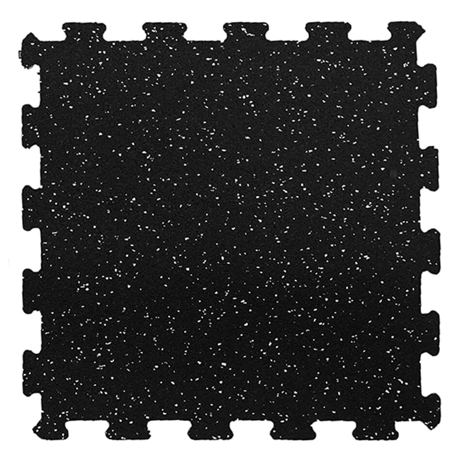 image 1 of 4 Interlocking Rubber Topped Anti Vibration Foam Mats -30cm x 30cm - 14mm Thick