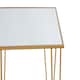 image 4 of Set Of 2 Rectangular Side Tables,Luxe Small Tables,Accent Tables,Metallic Bedside Tables,Decorative Tables Gold