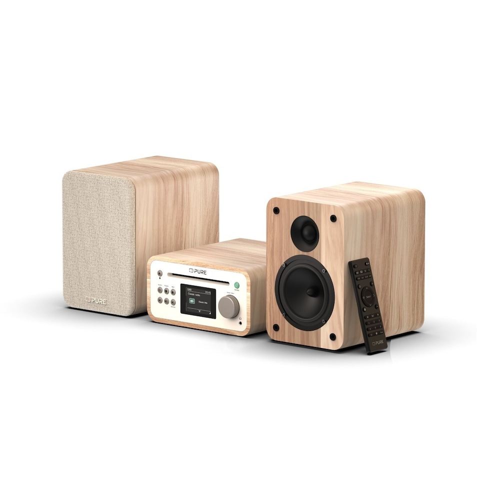 image 1 of Pure Classic Stereo Mini System - Cotton White Oak