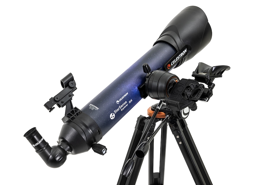 image 1 of Royal Observatory Greenwich Celestron StarSense Explorer DX 100AZ Smartphone App-Enabled Refractor Telescope