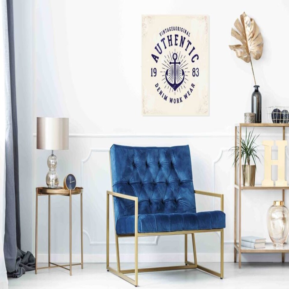 image 1 of Authentic Nautical (Canvas Print) 116cm x 116cm