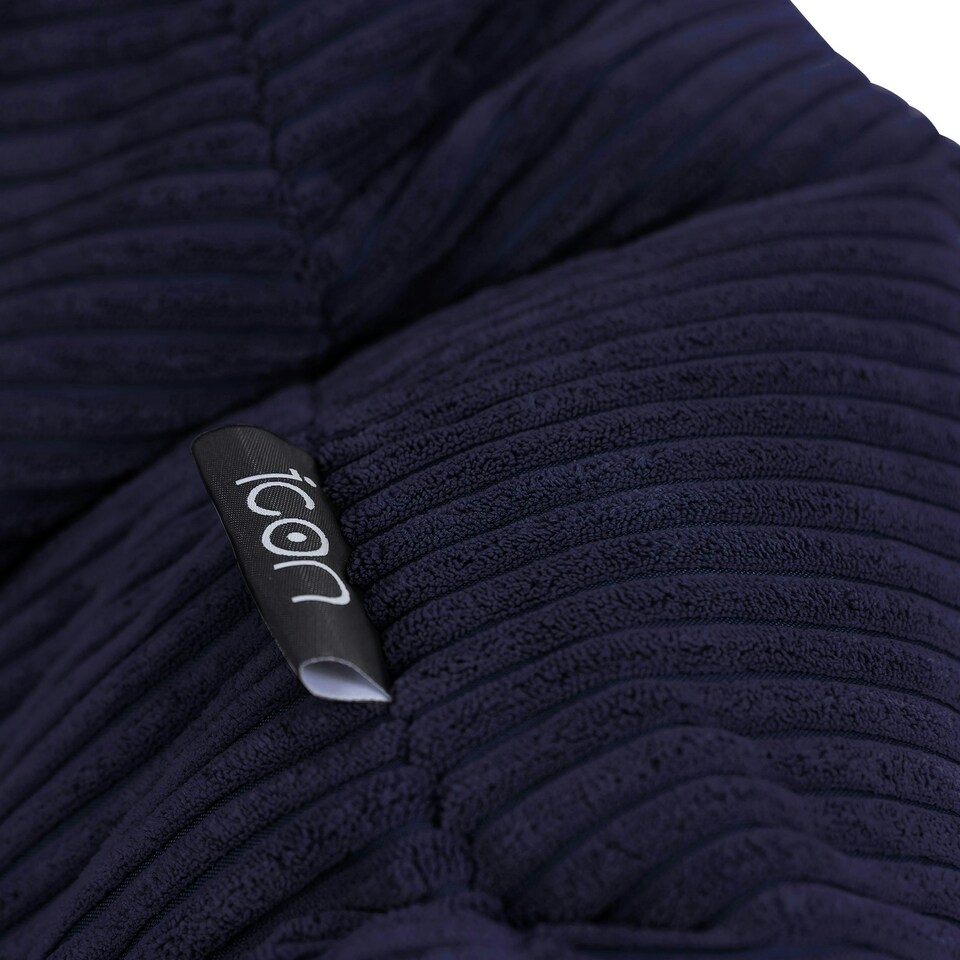 image 1 of icon Dalton Kids Beanbag Corduroy Navy Blue Set of 2 Blue | Blue