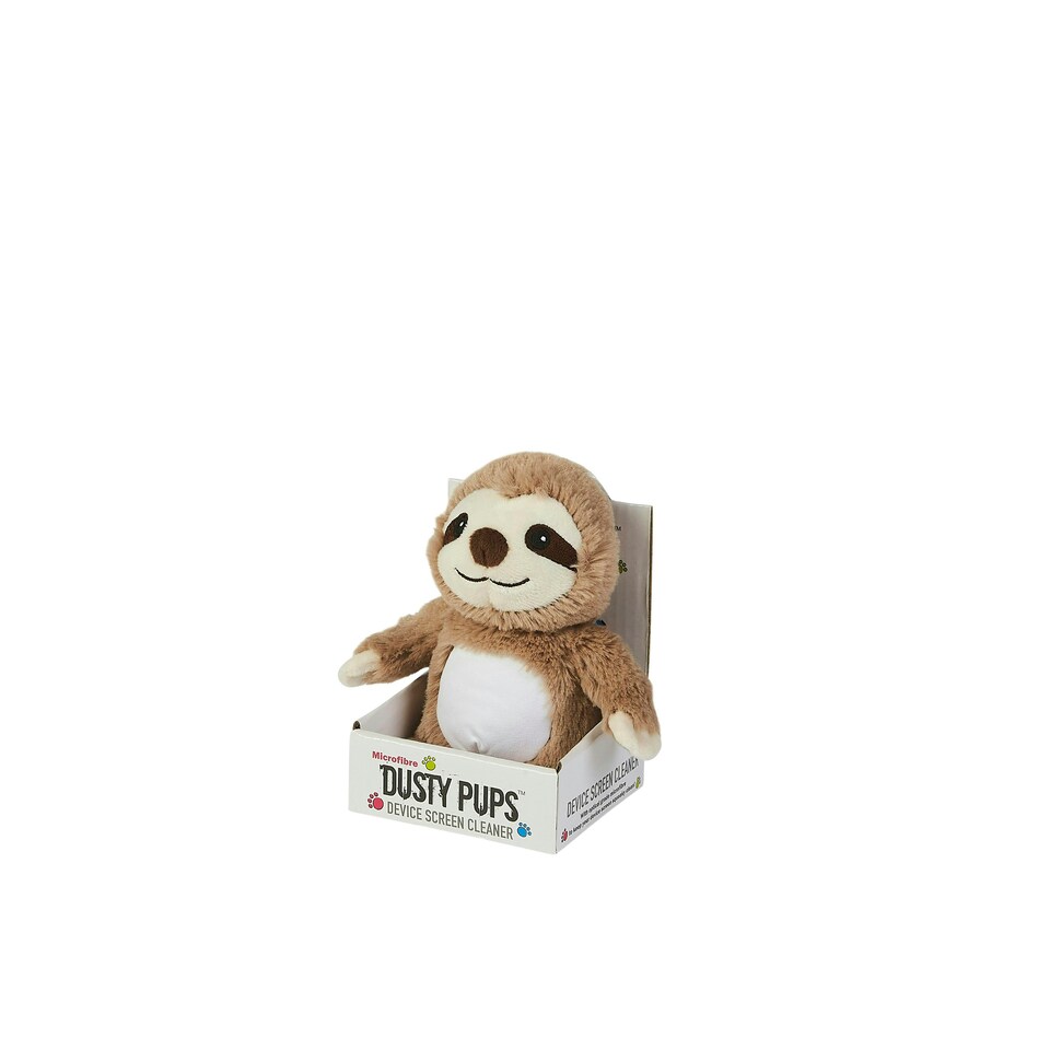 image 1 of Warmies Dusty Pups Sloth Screen Cleaner