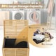 image 8 of COSTWAY 80 L Bamboo Laundry Hamper Clothes Laundry Basket Brown