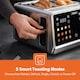 image 3 of GEEPAS 5-in-1 DIGITAL 4 Slice Long Toaster & Electric Kettle Set