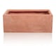image 2 of Primrose Terracotta Style Fibrecotta Rectangular Trough Planters 60cm Set of 2