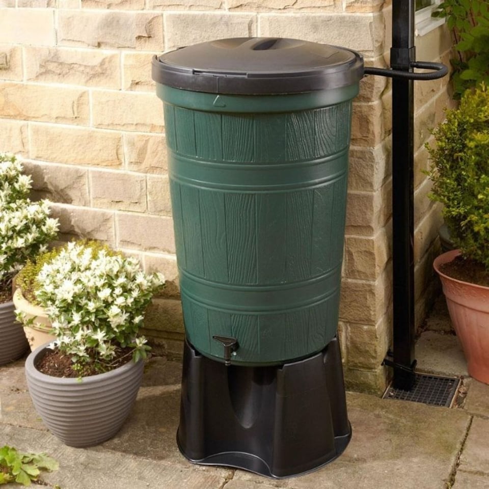 image 1 of Cloudburst 200 Litre Water Butt Kit | Green | Green | 200 Litre | 1