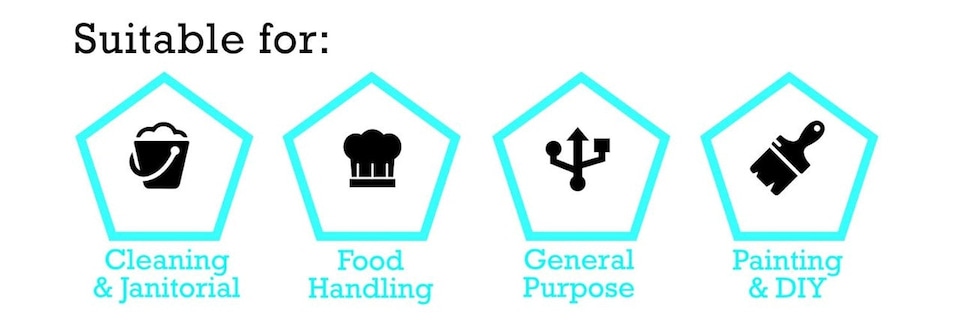 image 1 of Touchguard Clear Vinyl Powder Free Gloves - Box of 100x | Clear | Extra Large