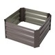 image 1 of Living and Home Galvanized Steel Square Raised Garden Bed Planter Box | Brown