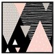image 2 of Triangle geometrics (Picutre Frame) White | M