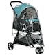 image 1 of PawHut Dog Stroller for XS Dogs, S Dogs, Cats with Rain Cover - Dark Green