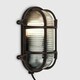 image 3 of ValueLights IP64 Rated Oval Rust Effect Nautical Design Frosted Lens Outdoor Wall Light