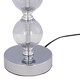 image 5 of Chrome Two Ball Table Lamp with Sage Green Shade | Chrome | Green | Medium | 1