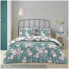 VELVETIO Wilson Complete Duvet Cover Set with Fitted Sheet Breathable Bedding Quilt