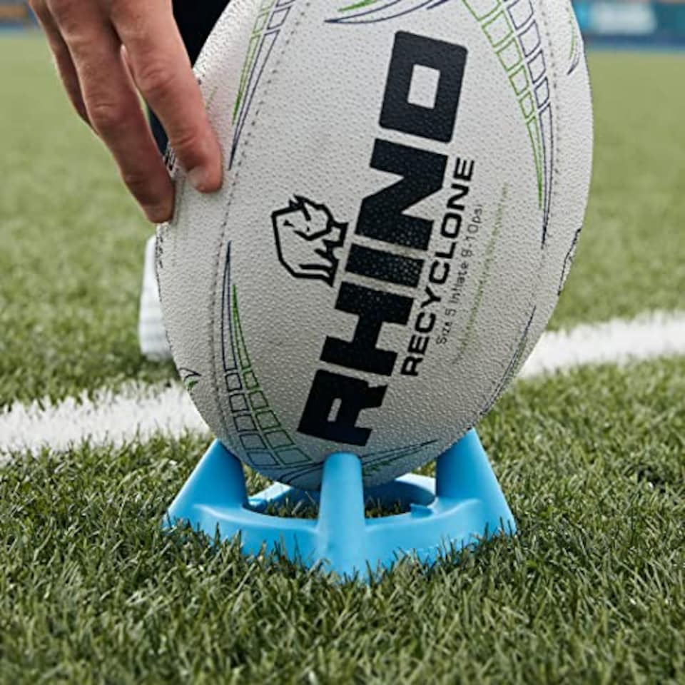 image 1 of Rhino Dave Alred Performance Kicking Tee Blue Size 5