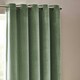 image 3 of Yard Heavy Chenille Velvet Eucalyptus Eyelet Curtains 229 x 229cm Multi