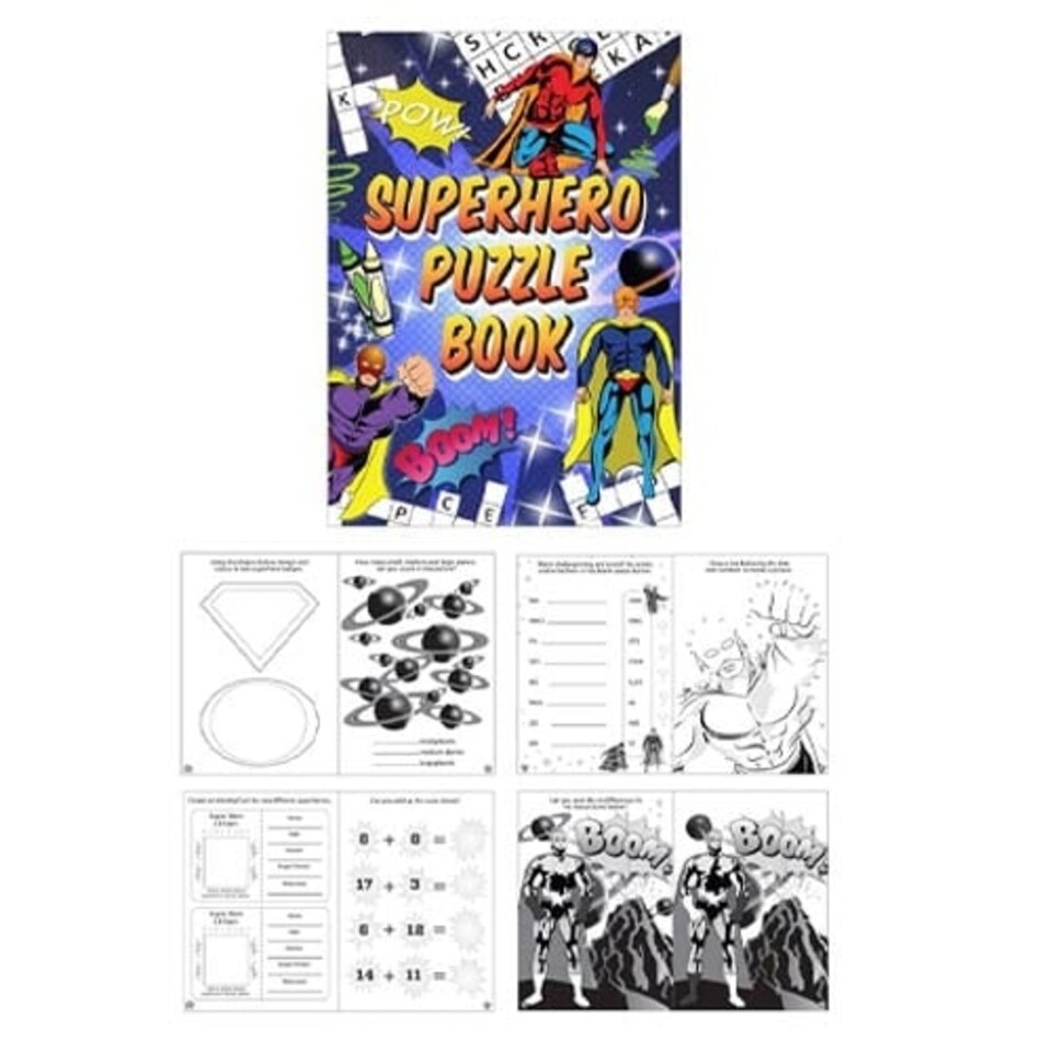 Mini Superhero Puzzle Book 15cm