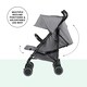 image 4 of Discovery Pushchair – 6 Months to 22kg (Approx. 4 Years*), Lightweight & Compact, UPF 50+ Hood, Rain Cover & Large Basket (Graphite Grey)