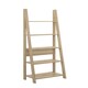 image 1 of Riva Ladder Bookcase 5 Tier Oak Effect