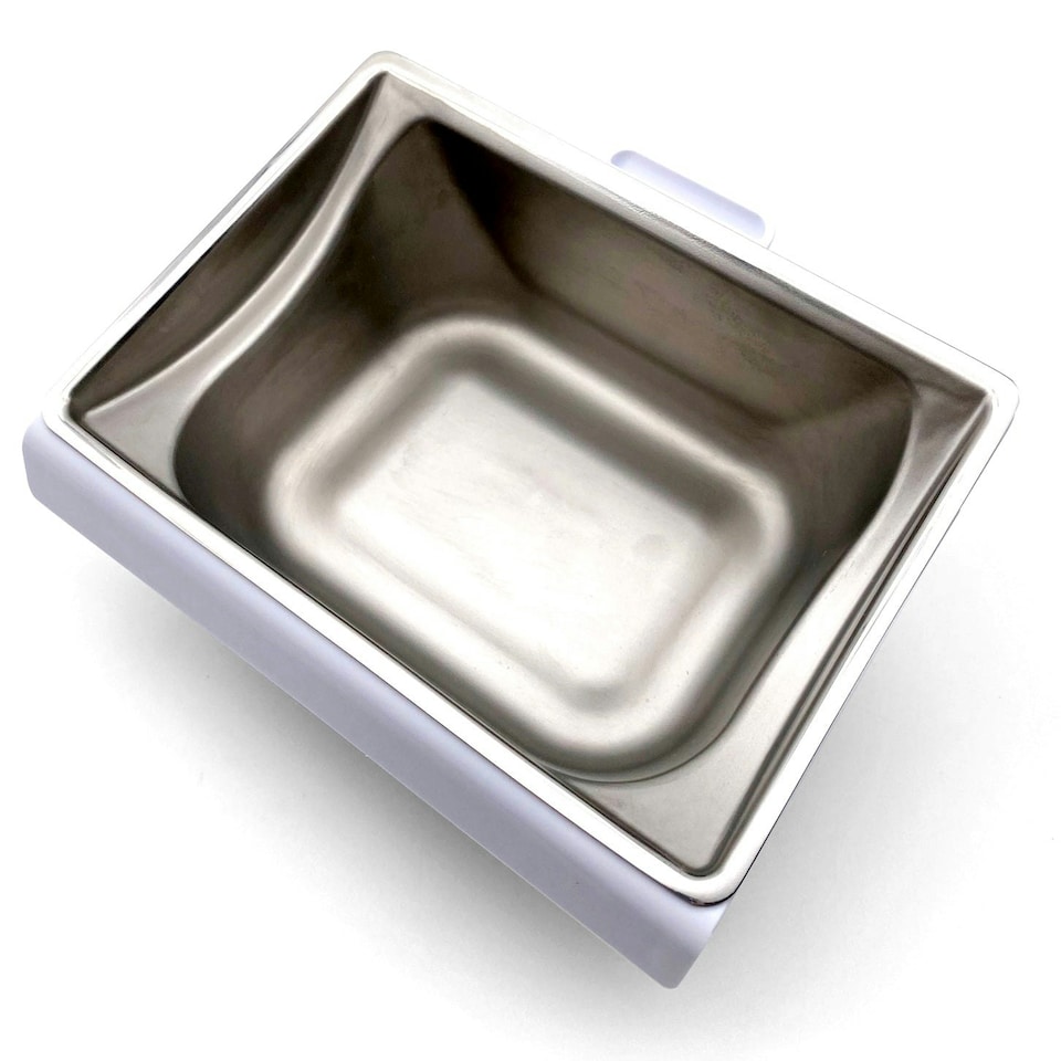 image 1 of Stainless Steel Bowl Inserts x 2 for Closer Pets MiBowl Automatic Microchip Pet Feeder (CP504) Silver