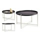 image 2 of Side table Black White Metal (76,5 x 46 x 76,5 cm) N/A
