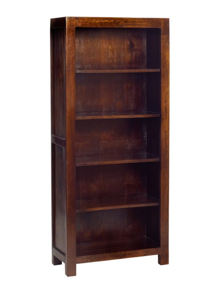 image 1 of Toko Dark Mango Large Open Bookcase - Solid Mango Wood - L34 x W75 x H175 cm