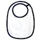 image 1 of Babybugz Baby Single Layer Bib - White/Nautical Blue - One Size