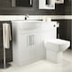 image 2 of Bathroom 550mm Vanity Unit with Basin - White - (Innocent) Brassware Not Included | White | White | 1