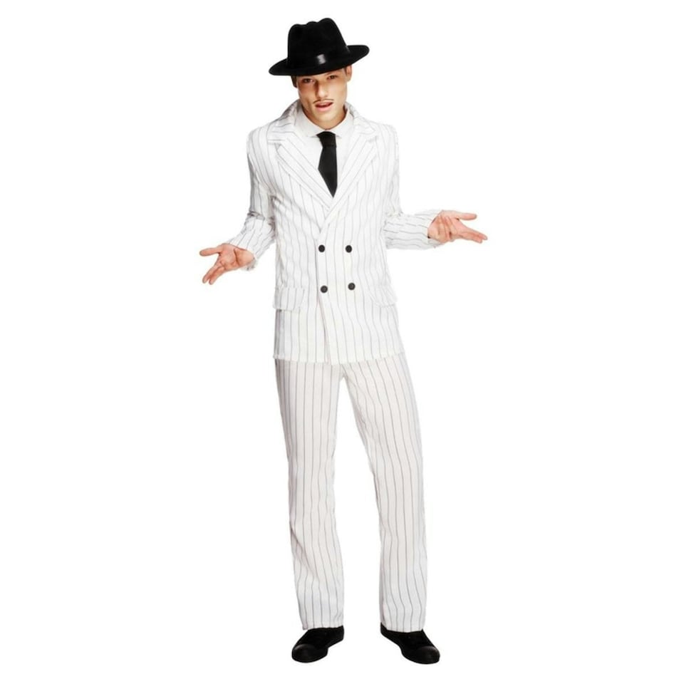 image 1 of Fever Mens Gangster Costume Set - White - M R | Multi | M