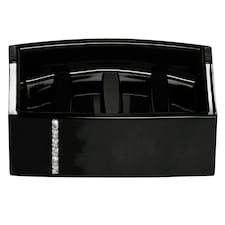 Black Acrylic And Crystal Soap Dish