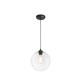 image 1 of Clara 1 Light Ceiling Pendant Antique Brass with Globe Shade, E27