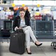 image 7 of 5 Cities 21"/55cm Backpack Trolley Bag Carry On Lightweight Travel Cabin Approved with Shoulder Straps Wheels Suit Case Hand Luggage with 2 Year Warranty Black | Black | Cabin Bag