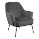 image 1 of Melissa Lounge Chair in Dark Grey