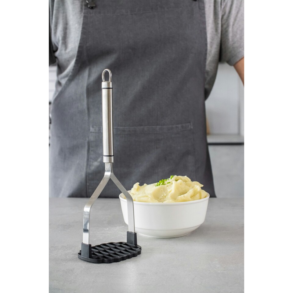 image 1 of KitchenCraft Masher Silver Nylon Non-Stick