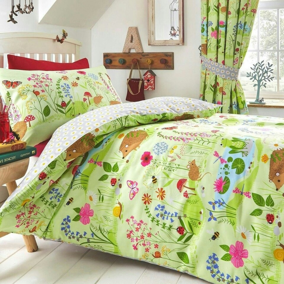 image 1 of Kids Club Bluebell Woods Bed Duvet Cover and Pillowcase Set Multi | Single