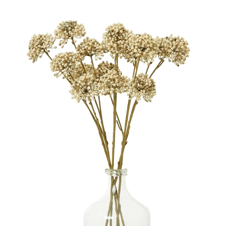 image 1 of Hill Interiors Allium Spray Artificial Flower - Brown - One Size