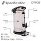 image 5 of 10L Catering Hot Water Boiler Tea Urn Coffee