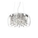 image 1 of Audi 8 Light  Large Blown Glass Bubbles Ceiling Pendant Chrome, G9