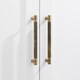 image 6 of Pushka Home Solid Brass Knurled Bar Handle 224mm - Antique Gold